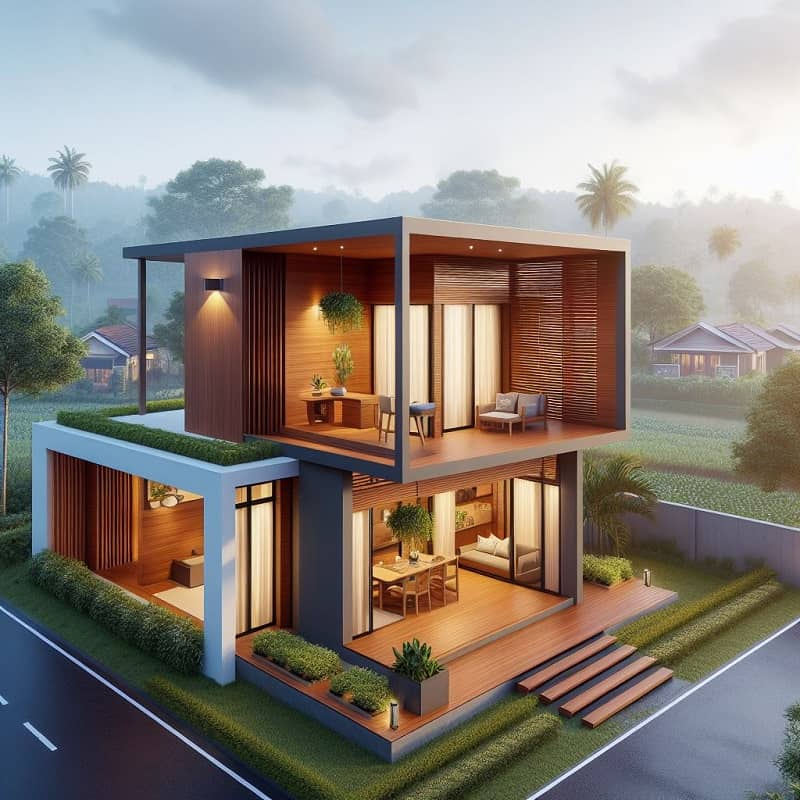 Box Type House Design in Sri Lanka