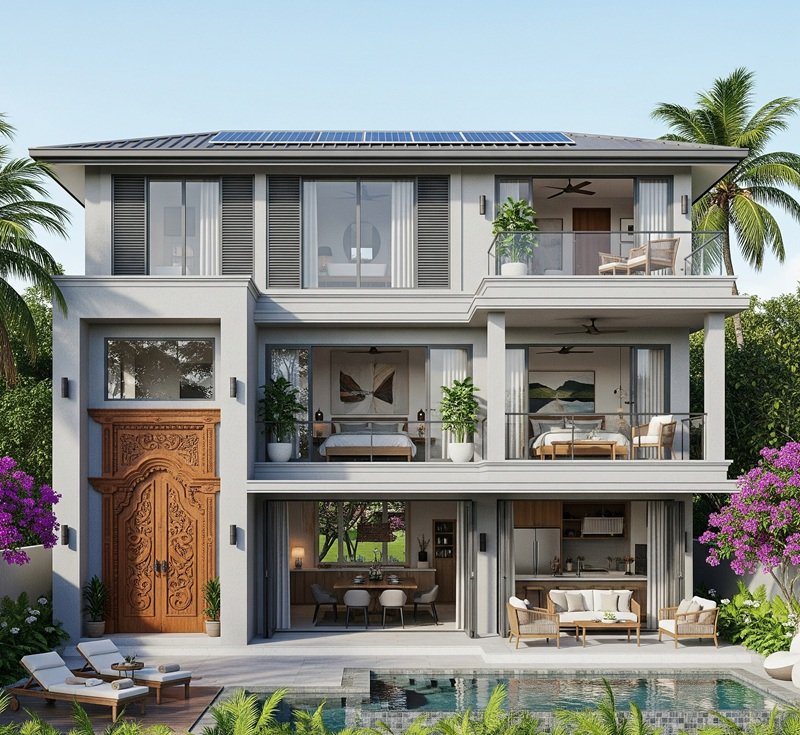 3 Story House Design in Sri Lanka