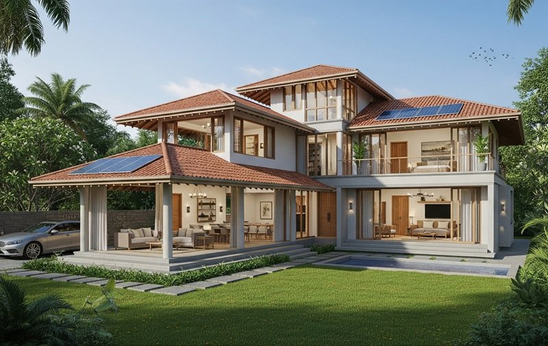 3 Story House Design in Sri Lanka