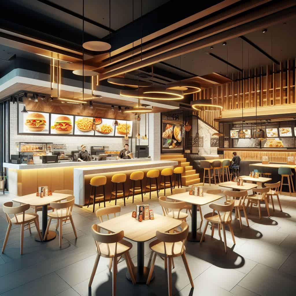 Fast Food Restaurant Interior Design ideas