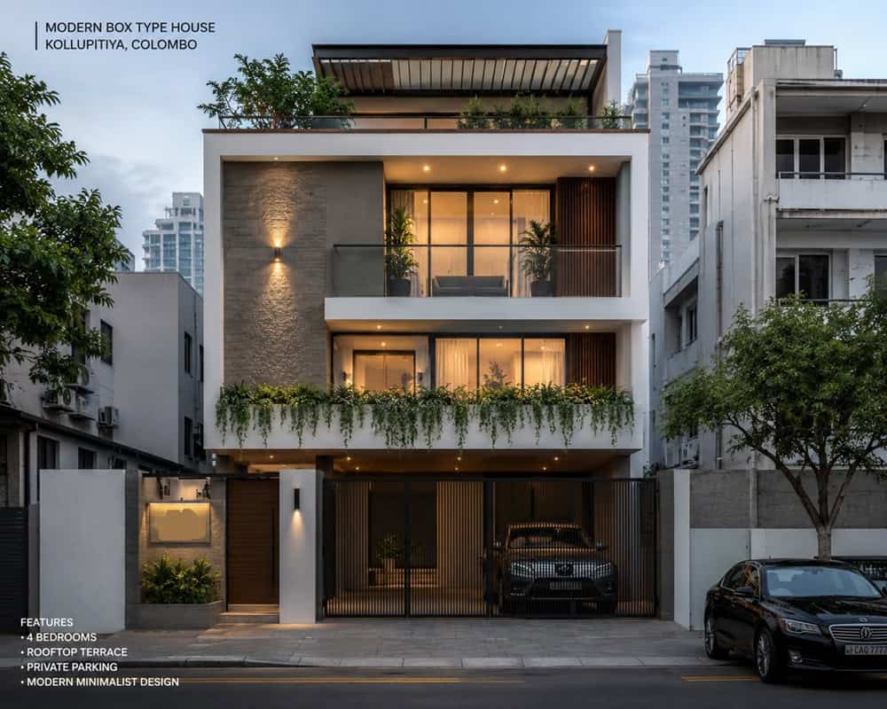box type house design in sri lanka