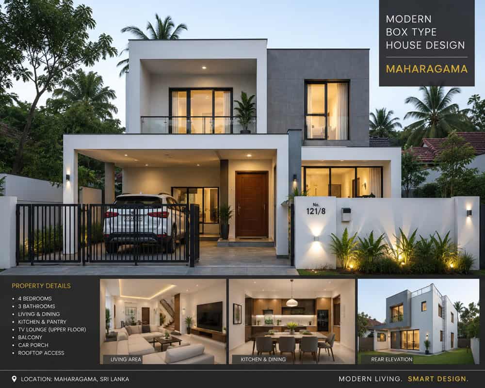 box type house design in sri lanka